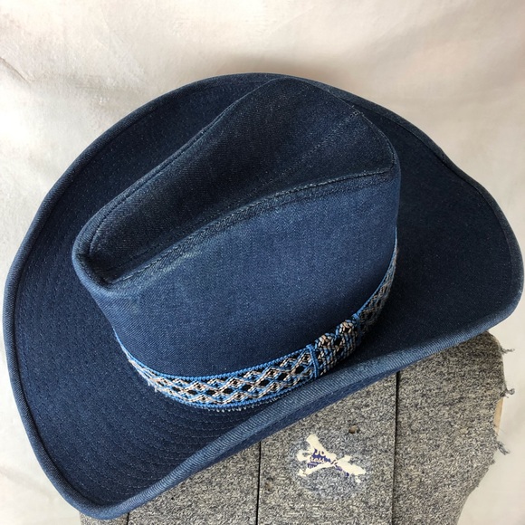 denim cowboy hat